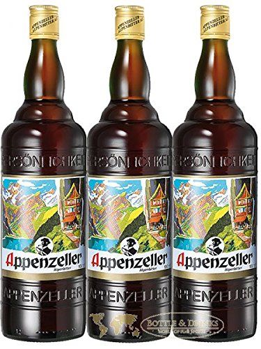 Appenzeller Alpenbitter Kräuterlikör 3 x 1,0 L | 29% Vol