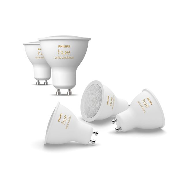 Philips Hue White Ambiance GU10 LED Spot 5er Pack, 400 lm, warmweiß bis kaltweißes Licht