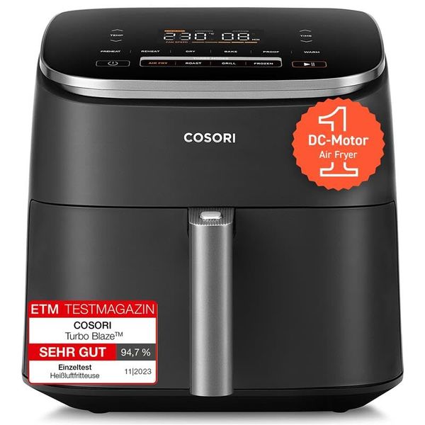 Cosori TurboBlaze 6L Heißluftfritteuse (9-in-1)