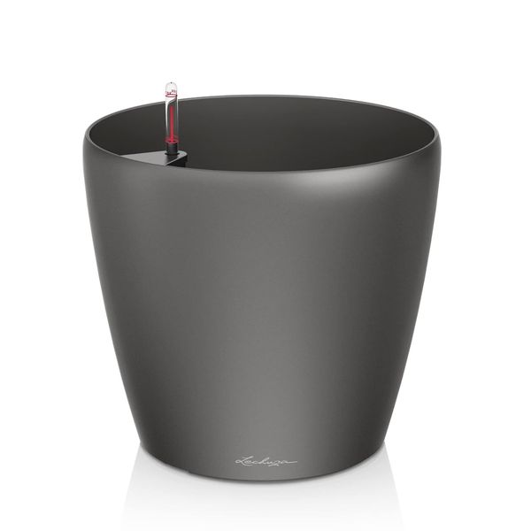 LECHUZA CLASSICO Premium 60 anthrazit metallic 14563