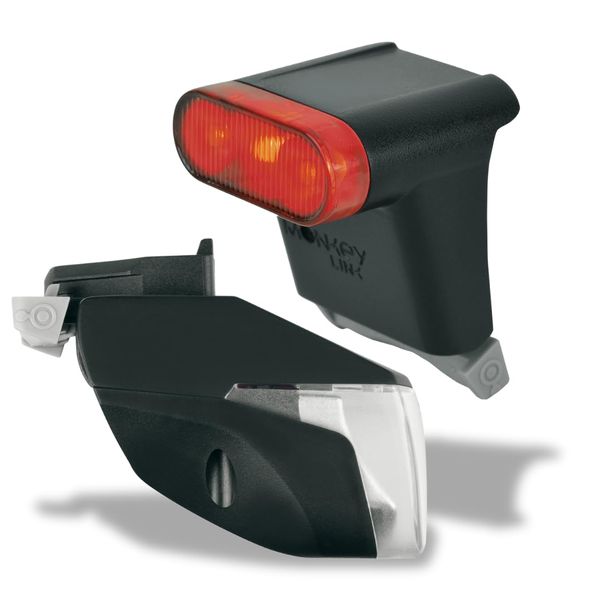 MonkeyLink MonkeyLight Sport Set Connect 50 Lux Beleuchtungsset für E-Bikes mit BlueDoc (MonkeyLink-Schnittstelle), Schwarz