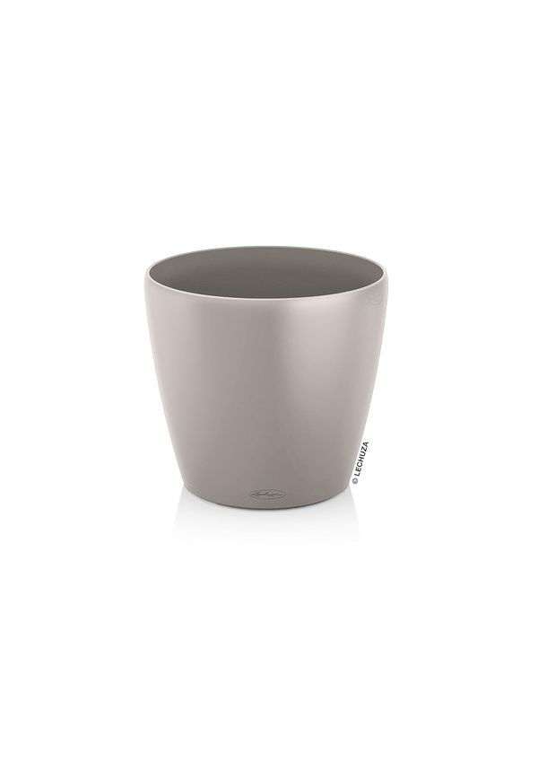 Lechuza 13333 Classico Color 60 Selbstbewässernder Garten-Übertopf für Innen und Außen, 58,4 x 58,4 x 55,9 cm, sandbraun