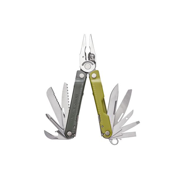 Leatherman Rebar Multi-Tool - 17 Werkzeuge für Heimwerker und Camping - Edelstahl - Mossy Slate