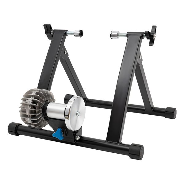 Rennrad Ständer Rollentrainer Fahrrad Magnetbremse Fluid Fahrradtrainer Verstellbares Design Geräuscharmes Training zu Hause Einfach Montieren Geeignet für 26-29 Zoll Fahrräder und 700C