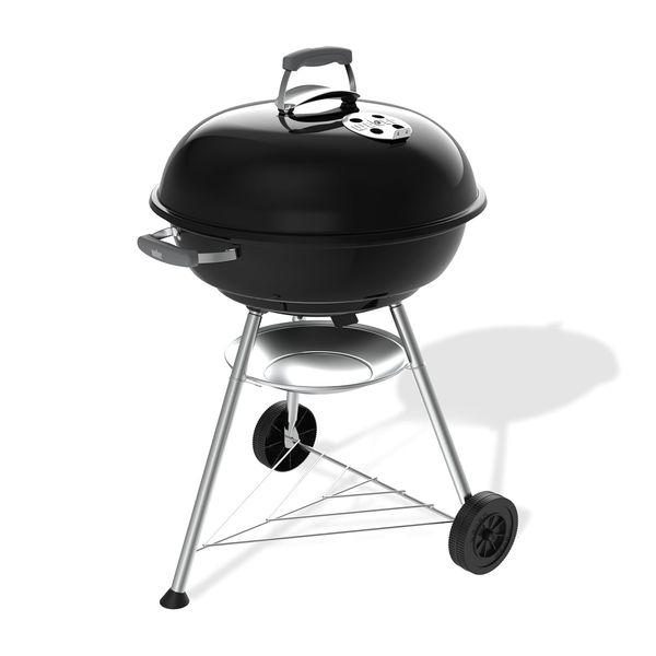 Weber Compact Kettle Holzkohlegrill 57 cm mit Stand und Rädern