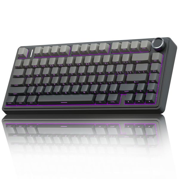 AULA F75 PRO Mechanische Tastatur 75% Hot-Swap Gaming mit RGB, kabellos