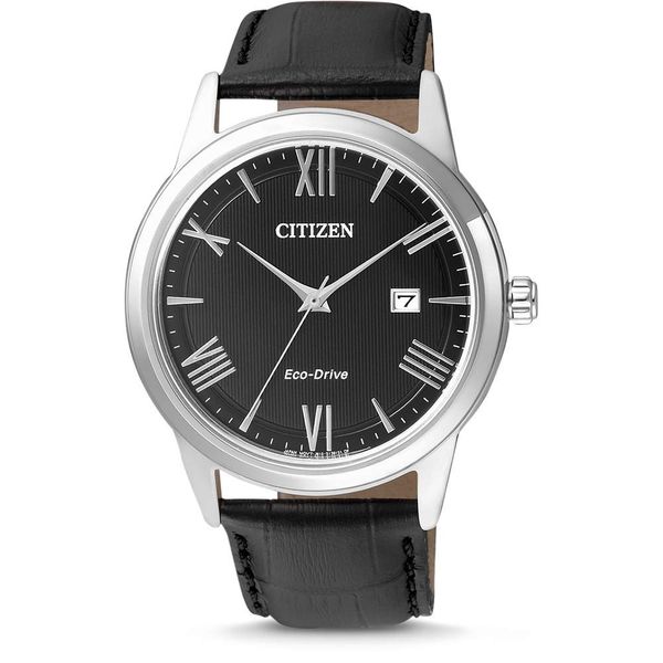 CITIZEN Herren Analog Quarz Uhr mit Leder Armband AW1231-07E
