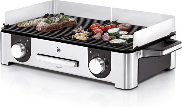 WMF Lono Master-Grill, Elektrogrill Tischgrill 50x28 cm mit Windschutz