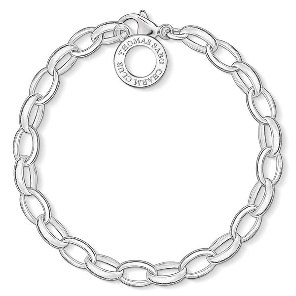 Thomas Sabo Damen Charm-Armband Classic Charm Club 925 Sterling Silber X0032-001-12