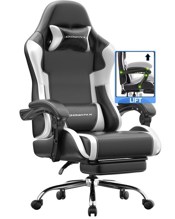 Dowinx Gaming Stuhl mit Massage und höhenverstellbaren Linkage-Armlehnen