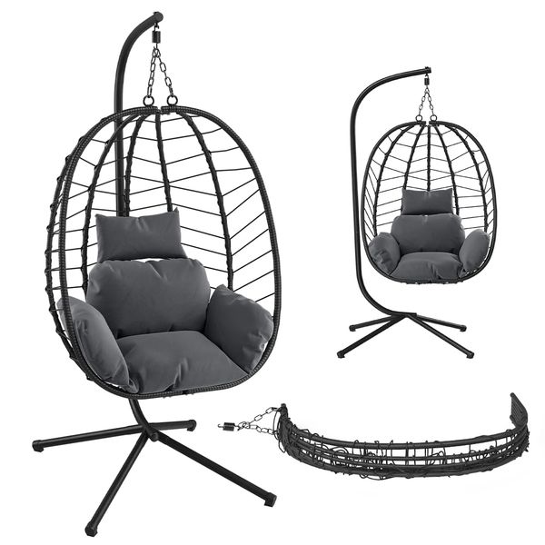 STEELSØN Alarian Hängesessel mit Gestell, Rattan