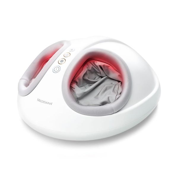 medisana FM 888 Shiatsu-Fußmassagegerät, elektrisch, Rotlichtfunktion, Wärmefunktion, 2 Geschwindigkeiten, Shiatsu- und Kompressionsmassage für Füße und Fußsohle