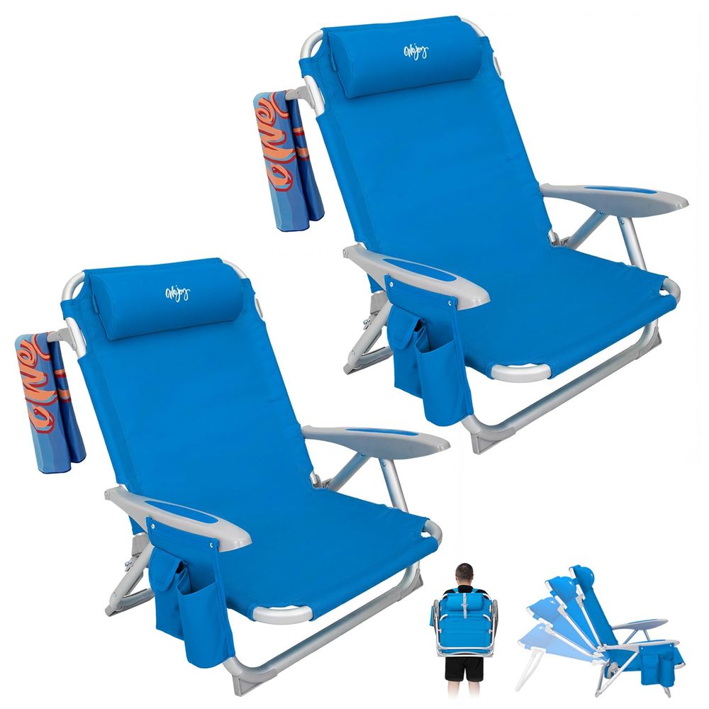 #WEJOY Klappbarer Strand- und Campingstuhl (2er-Set)