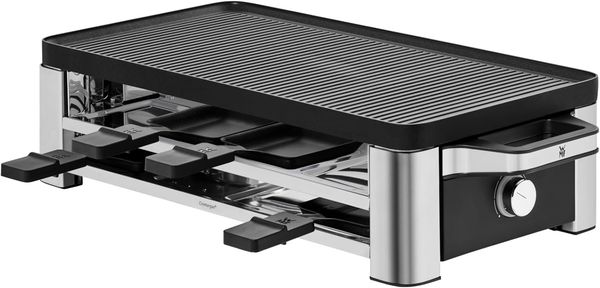 WMF Lono Raclette-Grill für 8 Personen, Elektrogrill mit Grillplatte