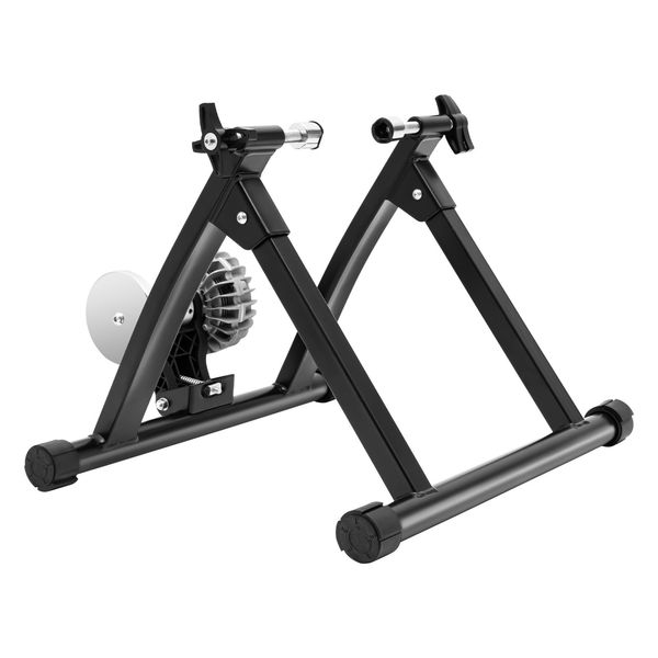 Rollentrainer Magnetbremse Fahrrad Rennrad MTB Rolle Radfahren Übung Stationäre Fahrradständer Trainer mit Schnellspannhebel 55x48x40 cm für 26-29-Zoll-Bikes und 700C-Bikes