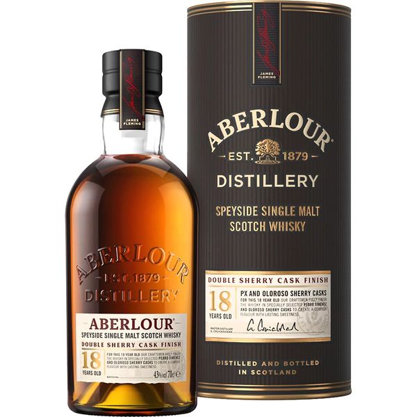 Aberlour 18 Jahre Double Cask Matured Highland Single Malt Scotch Whisky, 0,7 L, 43 % Vol.