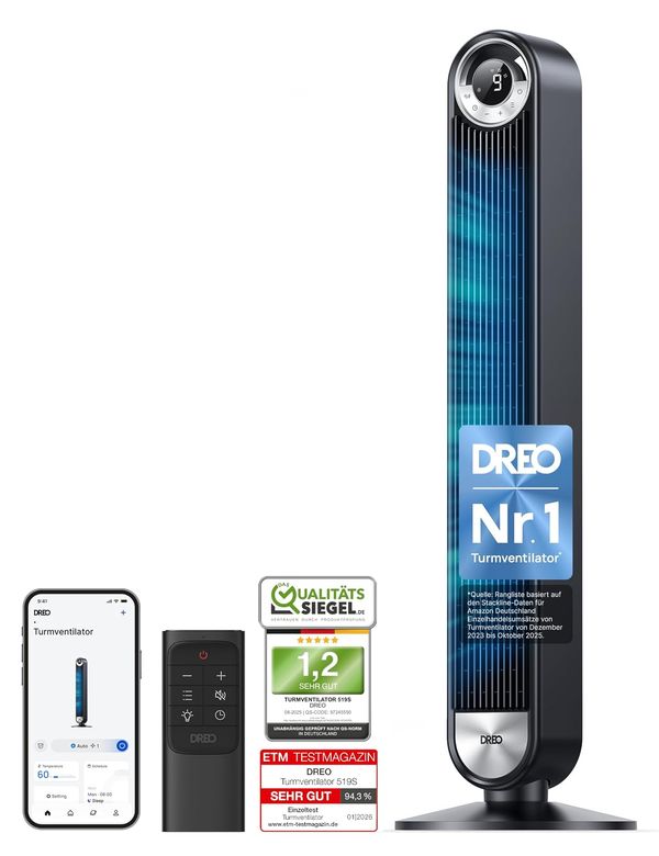 DREO Cruiser Pro T2S Smart Turmventilator