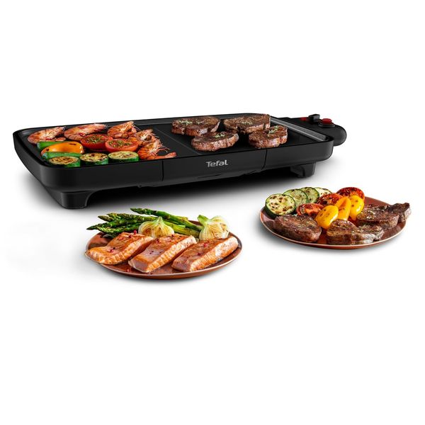 Tefal Plancha Booster – Tischgrill mit zwei Heizzonen und Boost-Funktion