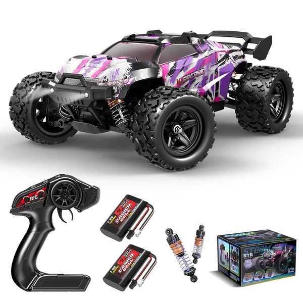 Pinkes ferngesteuertes Auto für Mädchen, 1:18 schnelles RC Auto für Mädchen mit 40+ km/h, 4WD Offroad RC Truck, inkl. 2 wiederaufladbare Akk