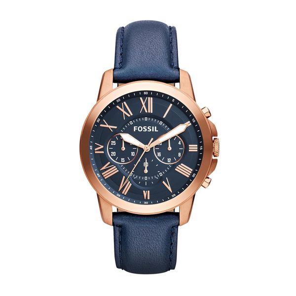 Fossil Grant Uhr Für Herren, Quarz-Chronographenwerk, Mit Edelstahl- Oder Lederarmband