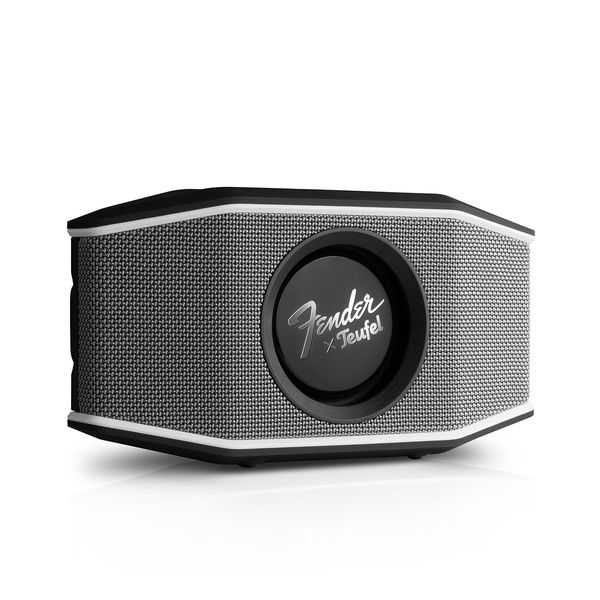 Fender x Teufel ROCKSTER GO 2 Bluetooth Speaker - Tragbarer Lautsprecher für draußen, mit Langer Akkulaufzeit (28 h), Wasserdicht IP67, Wireless Musikstreaming, USB Soundcard, Outdoor - Steel Black