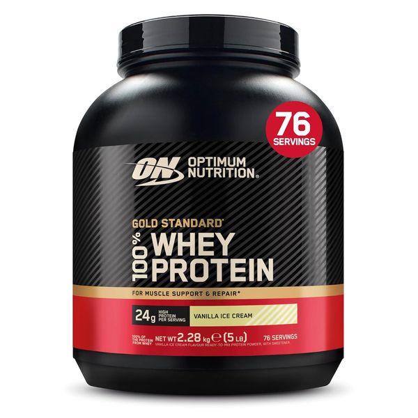 Optimum Nutrition Gold Standard 100% Whey, Vanille, 2,28kg