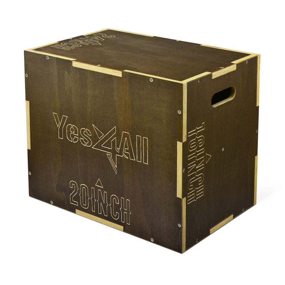 Yes4All 3-in-1 Plyo-Box aus Holz