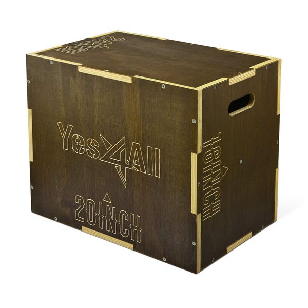 Yes4All 3-in-1 Plyo-Box aus Holz