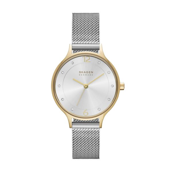 Skagen Anita Lille Watch for Women, Quartz Three Hand Movement with Stainless Steel Mess Strap