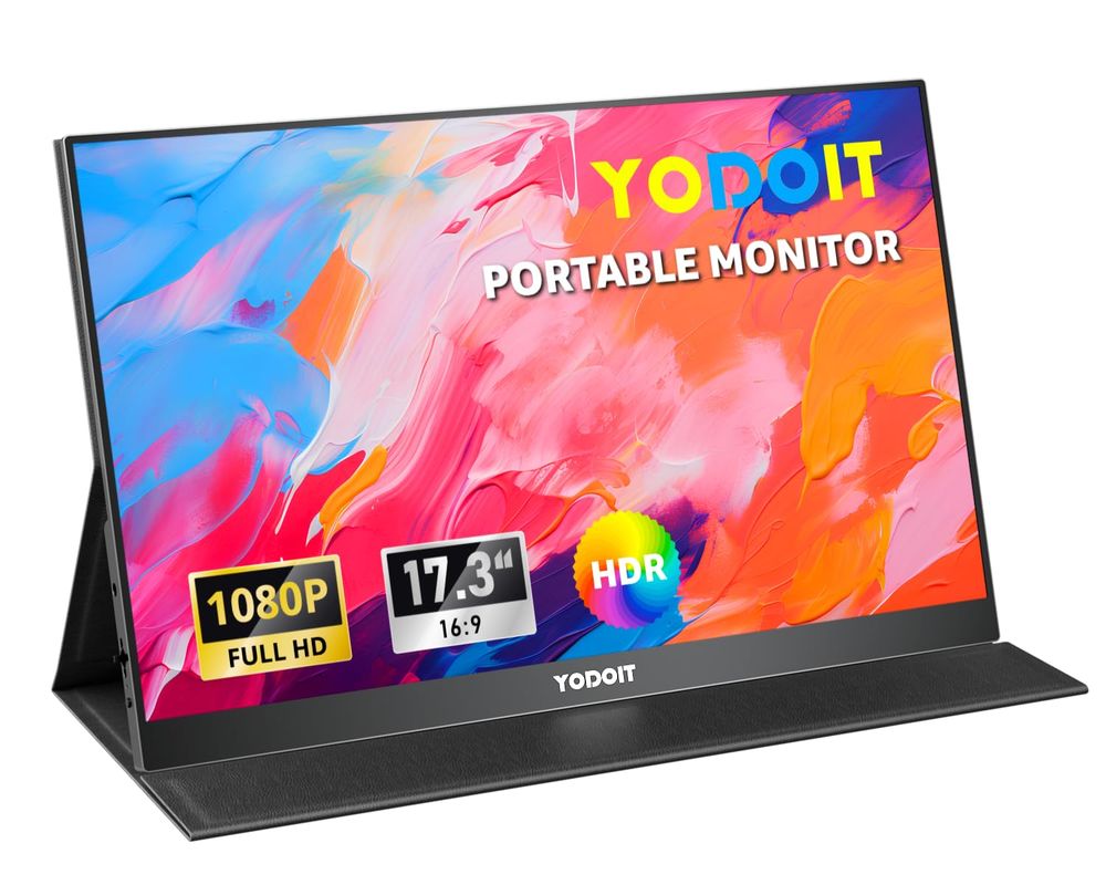 Yodoit Portable Monitor 17,3 Zoll Full HD