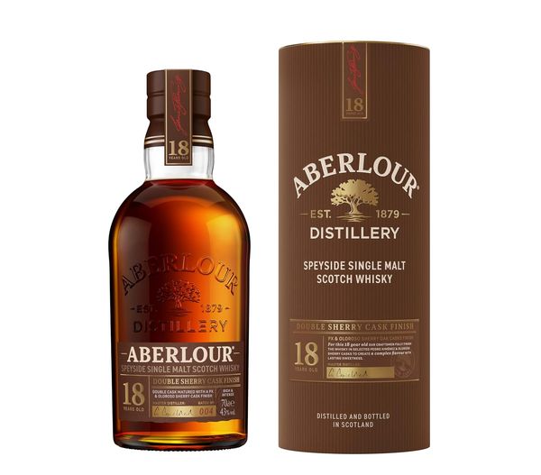 Aberlour 18 Jahre, Whisky mit Pedro Ximenez und Oloroso Sherry-Finish, Double Cask Reifung, Single Malt Scotch, für Whisky Sammler, 43 % vol, 700 ml