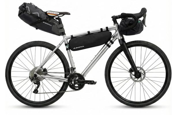 BIKEPACK Tourer Bundle – Lenkertasche, Rahmentasche und Satteltaschen für Fahrrad - Bikepacking Taschen - Gravelbike Zubehör - 100% wasserdicht - insgesamt 28 Liter Stauraum