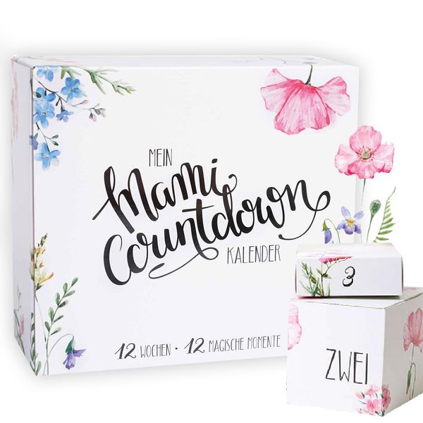 Mami-Countdown-Kalender – 12 Geschenke für die werdende Mama