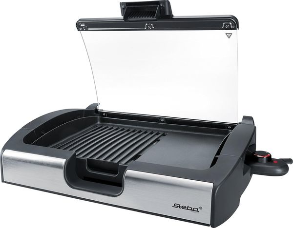 Steba BBQ Tischgrill mit Glasdeckel, 2200 Watt