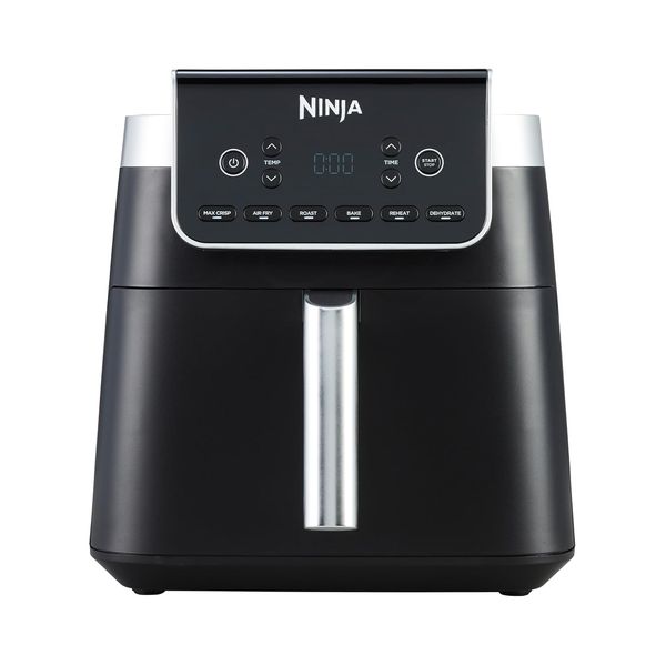 Ninja AF180EU Heißluftfritteuse 6,2 L, Airfryer XL, Max Crisp Technologie, 7 Kochfunktionen, 2400 W, Schwarz