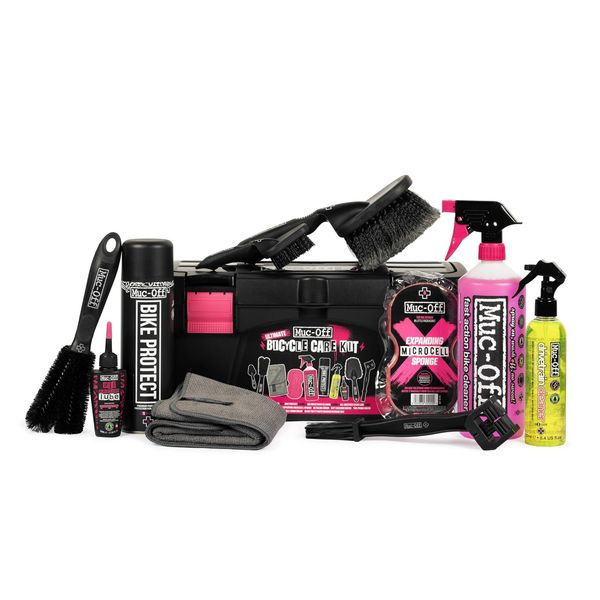 Muc-Off Ultimatives Fahrrad Reinigungsset - Must-Have Fahrrad Zubehör zum Reinigen, Schützen und Ölen Ihres Fahrrads oder Mountainbikes – Mit Bike Cleaner, Bike Protect, Reinigungsbürsten und Mehr