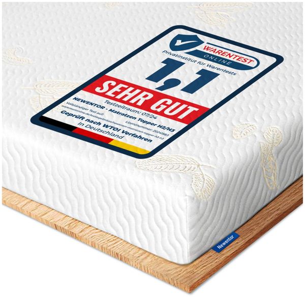 Newentor Matratzentopper Gelschaum 180x200 cm