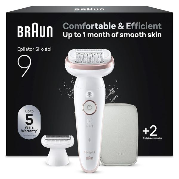 Braun Silk-épil 9 9-030 Epilierer Wet&Dry mit schwenkbarem Kopf