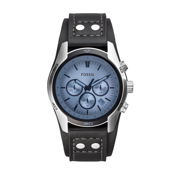 Fossil Coachman Uhr für Herren, Chronographenwerk mit Edelstahl- oder Lederarmband