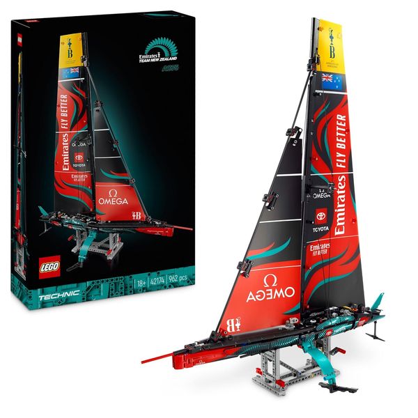 LEGO Technic Emirates Team New Zealand AC75 Rennjacht, Bauset mit Segelboot für Erwachsene, Geschenk für Männer und Frauen, kreative und ent