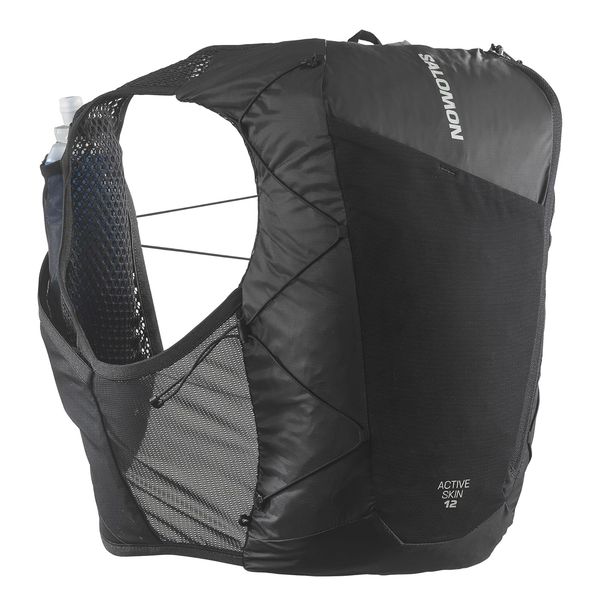 Salomon Active Skin 12 Set, Brusttaschen mit einfacher Flüssigkeitszufuhr, Precision SensiFit Comfort, Ultra Trail Optimized Storage mit sic