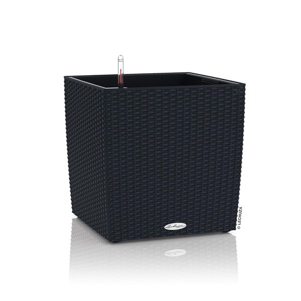 LECHUZA Cube Cottage 50 graphitschwarz 15393