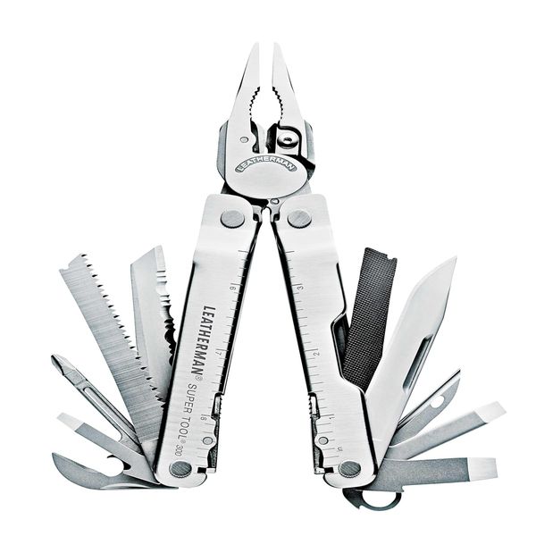 Leatherman Super Tool 300-19-in-1-Multi-Tool mit starker Zange für harte Jobs - Silber