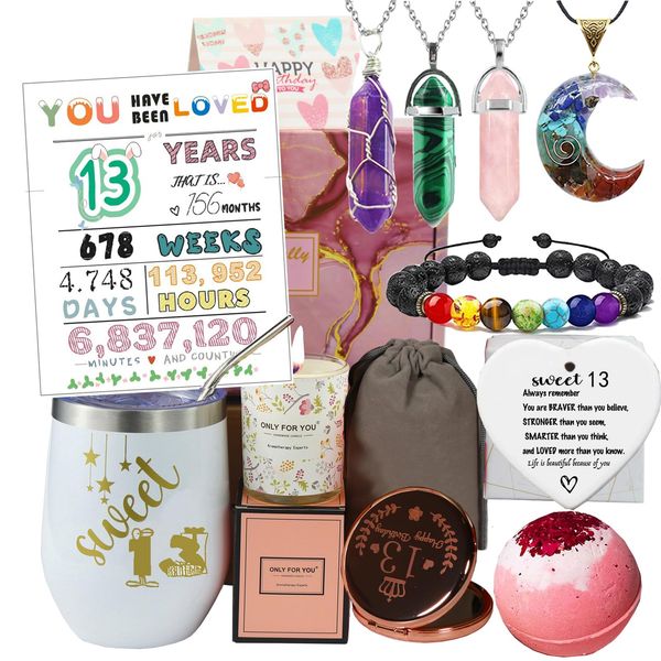 Carselage Geschenke zum 13. Geburtstag für Mädchen, einzigartige Geburtstagsgeschenkideen für Mädchen zum 13. Geburtstag, Geschenke für Teen