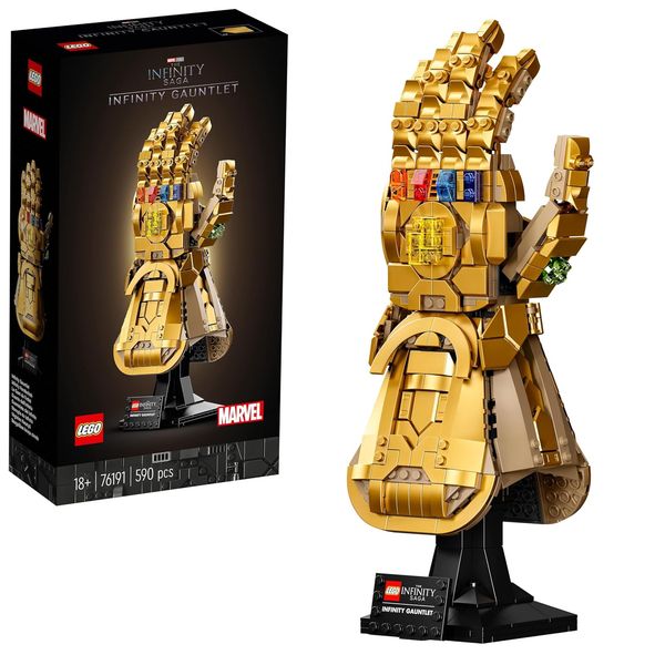 LEGO 76191 Marvel Super Heroes Infinity Handschuh, Avengers-Set für Erwachsene mit Modell von Thanos' Gauntlet zum Bauen, Fanartikel, Gesche