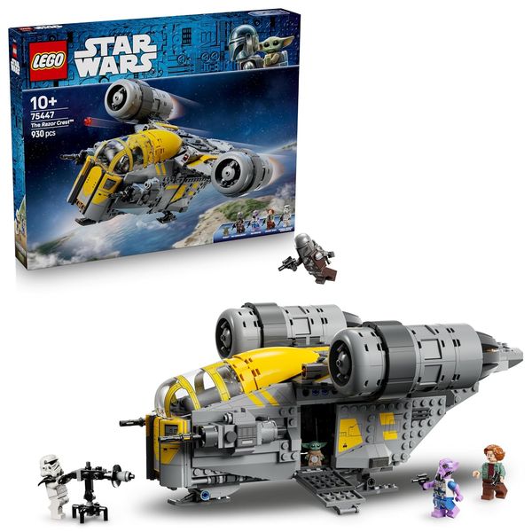 LEGO Star Wars 75447 Razor Crest - The Mandalorian und Grogu Set mit 4 Minifiguren & Grogu Figur - Geburtstagsgeschenk für Jungen, Mädchen & Filmfans ab 10 Jahren
