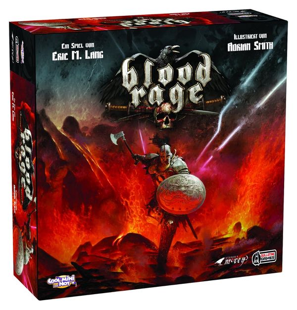 CMON, Blood Rage, Grundspiel, Expertenspiel, Strategiespiel, 2-4 Spieler, Ab 12+ Jahren, 60+ Minuten, Deutsch, Meerkleuren