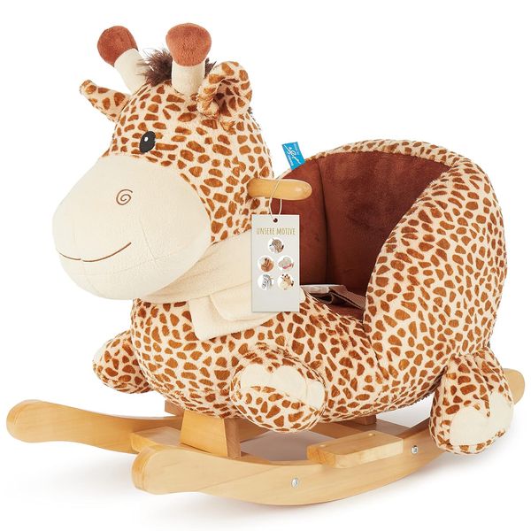 Bieco Plüsch Schaukeltier Giraffe, ab 9 Monaten