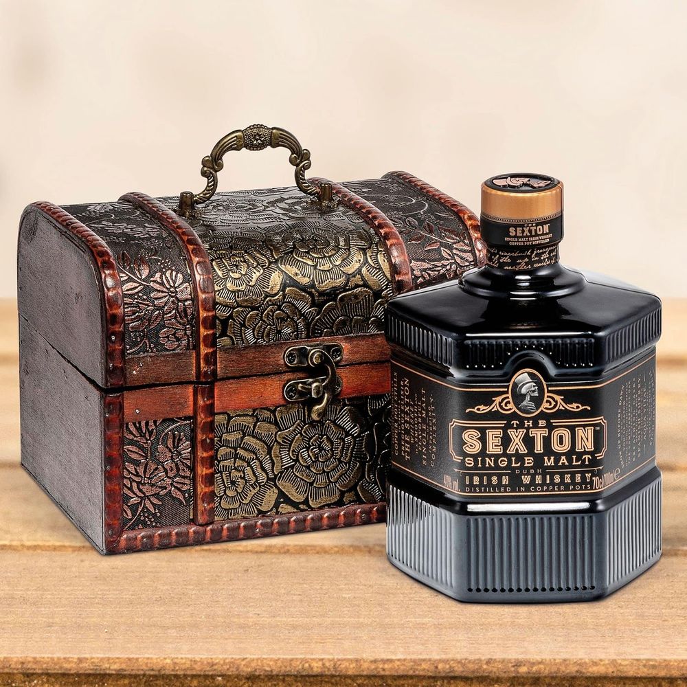 The Sexton Irish Single Malt Whisky in Holzkiste