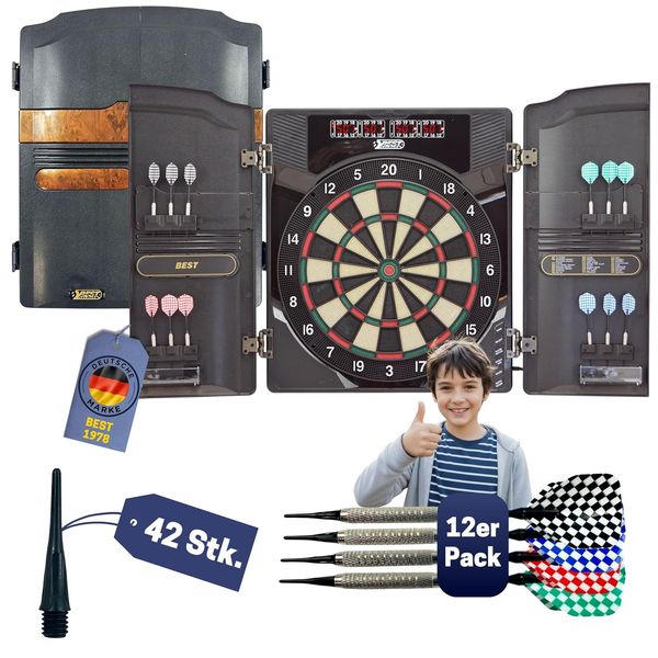Best Sporting Oxford 2.0 Dartscheibe mit Holzkabinett